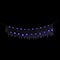 Lighted Raggedy Halloween Valance- 5.75' - Purple LED Lights
